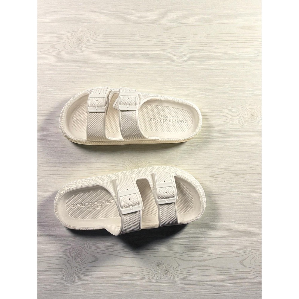 Beachslides‎ by JSlides SOCOOL White EVA Double Buckle Slides 9M Summer Sandal.